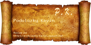 Podolszky Kevin névjegykártya